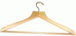 Men`s hanger cut with a slot