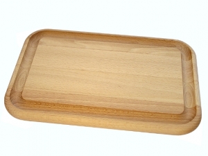 Dřevěné kuchyňské prkénko s drážkou 300x200x19 mm