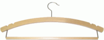 Hanger with an L hook and 2 slots - lacquered
