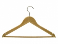 Rounded men`s hanger with a slot