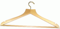 Men`s hanger cut with a slot