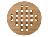 Dřevěná mřížka pod nádobí - kulatá