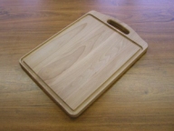Chopping board with grooves for fingers 350x250x19mm