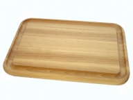 Chopping board with groove 350x250x19 mm