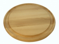 Round chopping board with groove 280x19 mm