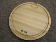 Chopping board with groove and well IR 300x30 mm