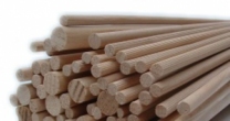 Dřevěné hůlky hladké 25 mm